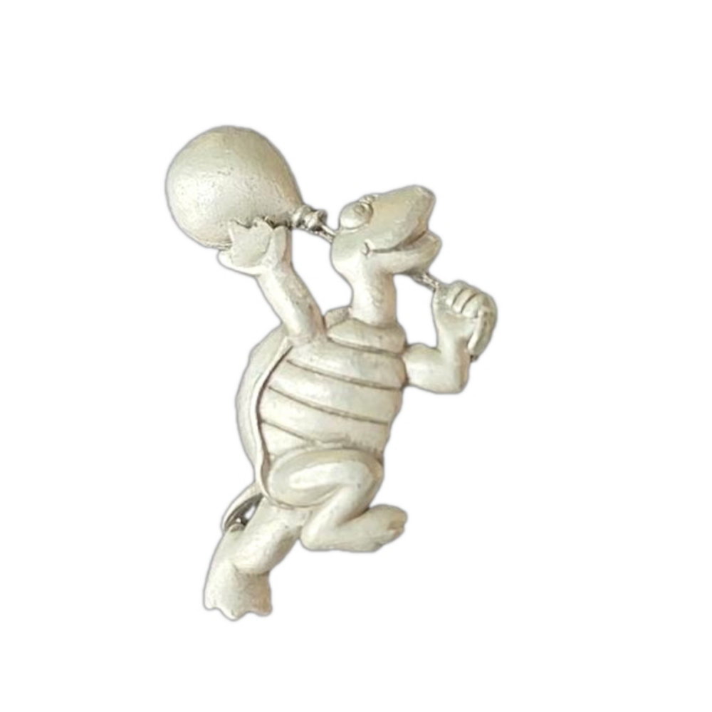 Vintage JJ Turtle Brooch Jonette Jewelry Figural Animal Balloon Pin